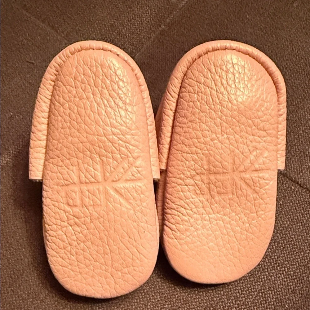 Freshly Picked Blush Leather Moccasins